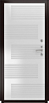 Дверь ДвериПРО Модель L-46 ФЛ-185 (10мм, ПВХ ясень белый) DPRO195570 фото